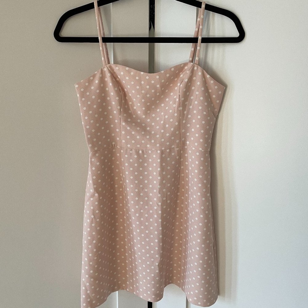 NEW NWT French Connection Polka Dot Whisper Minidress Size 4 Barbie